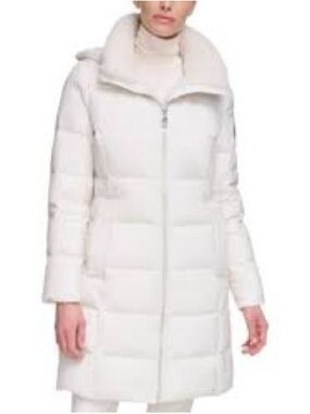 The North Face Women's White Long Down Puffer Coat